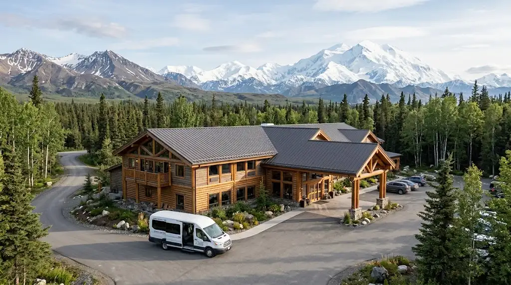 Denali hotel with shuttle service near Denali National Park