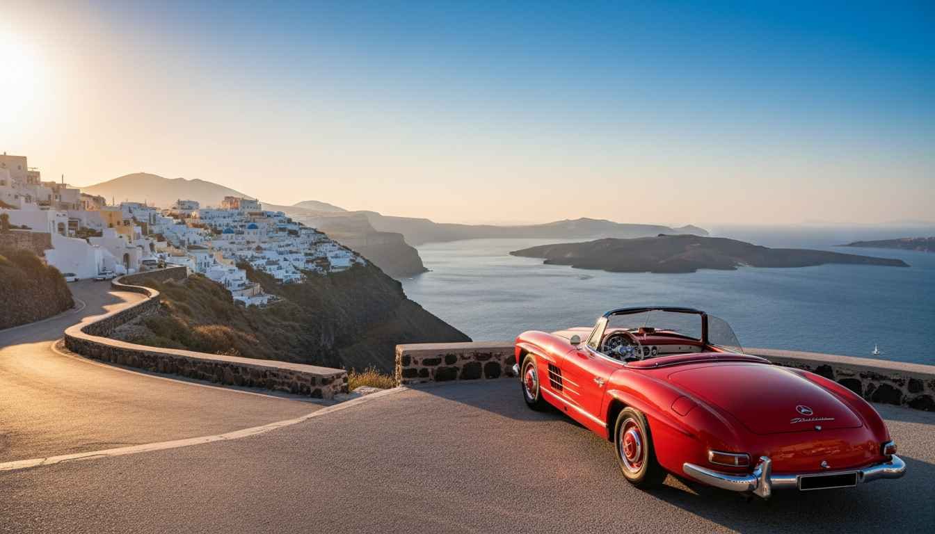 places to visit in santorini by car